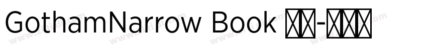 GothamNarrow Book 常规字体转换